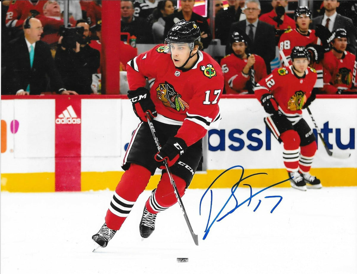 Dylan Strome signed Chicago Blackhawks 8x10 photo autographed Hawks 2