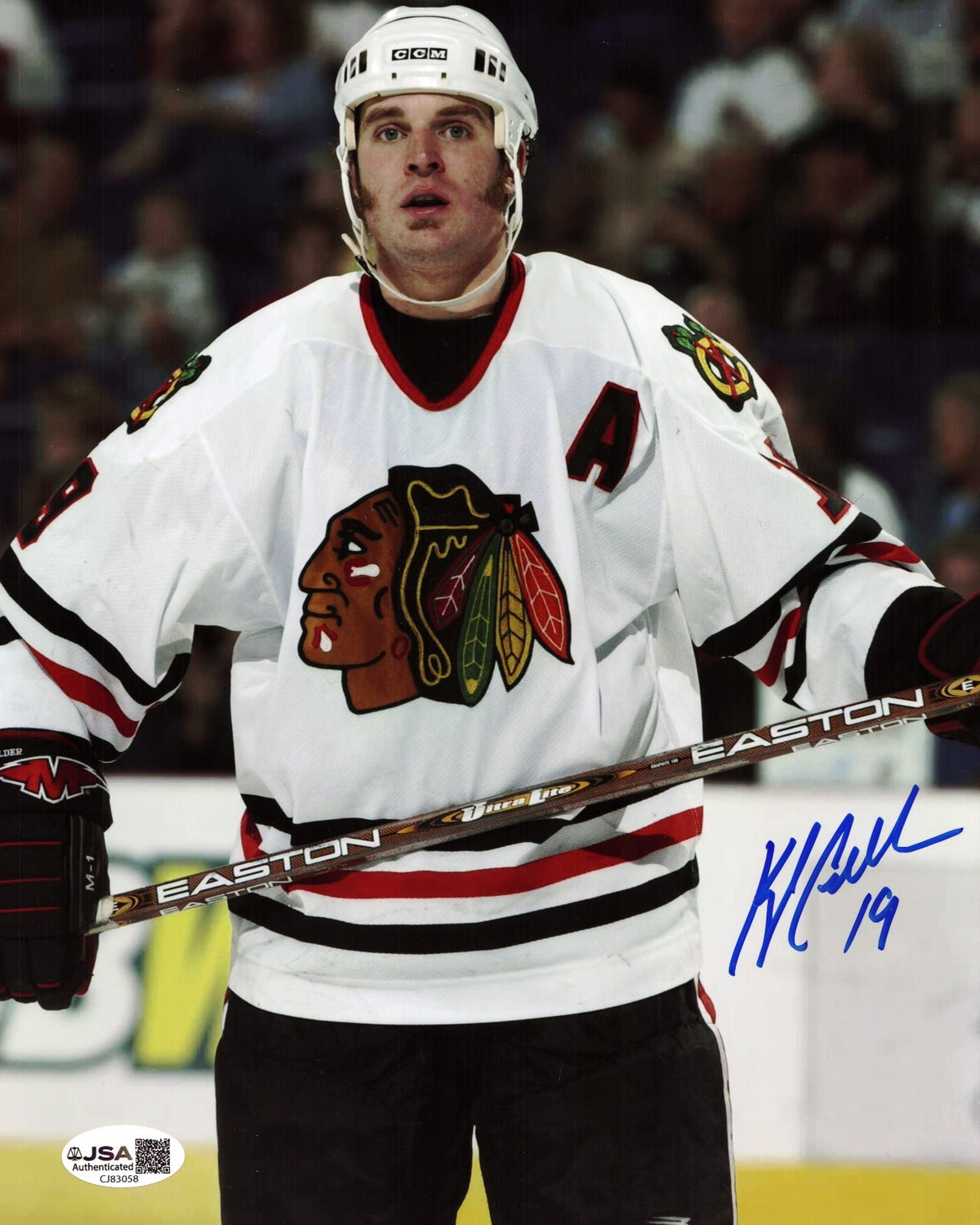 Kyle Calder signed Chicago Blackhawks 8x10 photo autographed #3 JSA