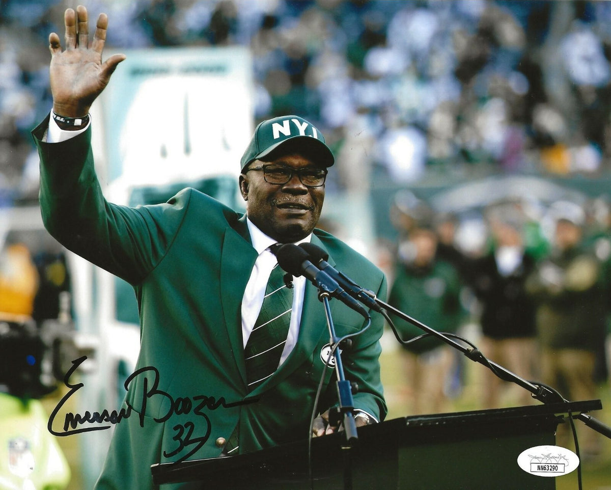 Emerson Boozer signed New York Jets 8x10 photo autographed JSA