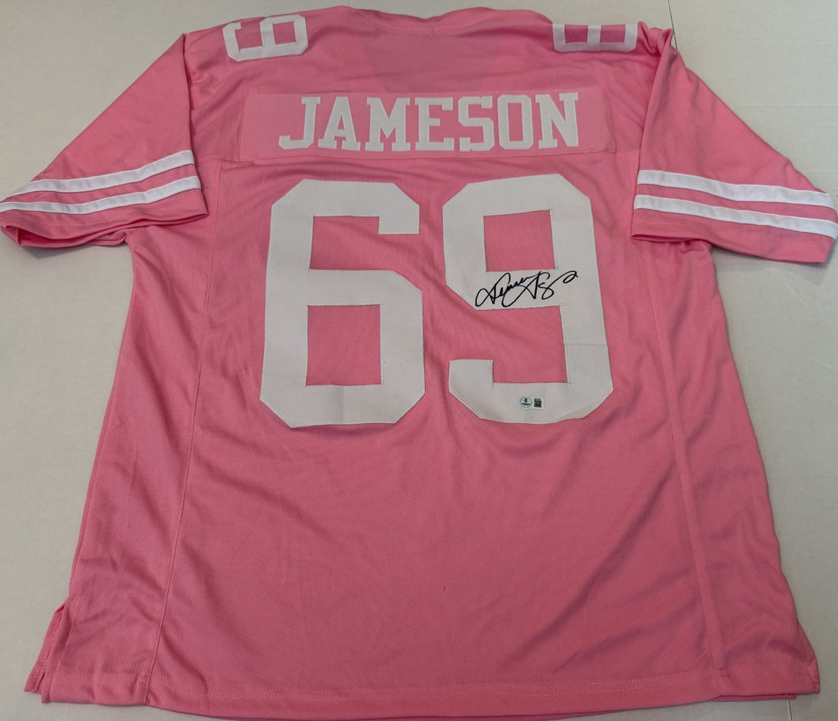 Jenna Jameson Adult Video Star signed Pink #69 jersey autographed Beckett COA