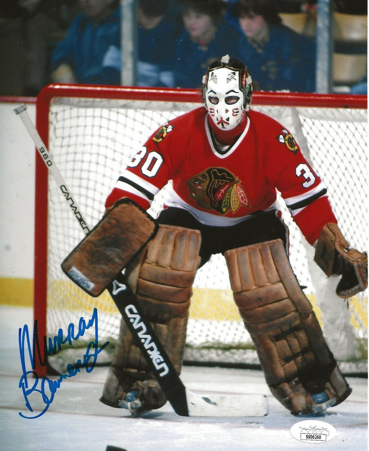 Murray Bannerman signed Chicago Blackhawks 8x10 photo autographed Hawks 3 JSA