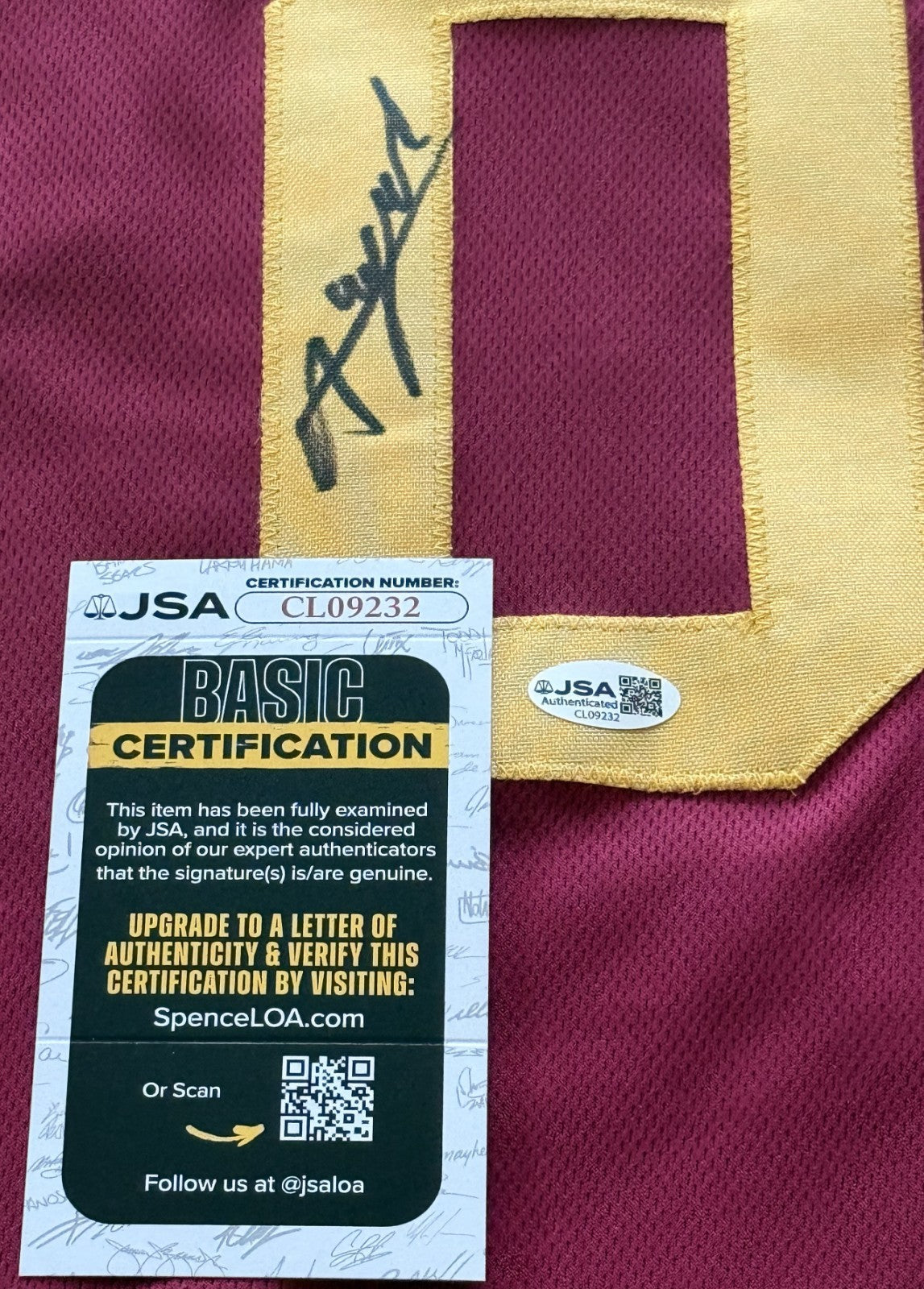 Alijah Arenas USC Trojans signed Custom jersey autographed JSA