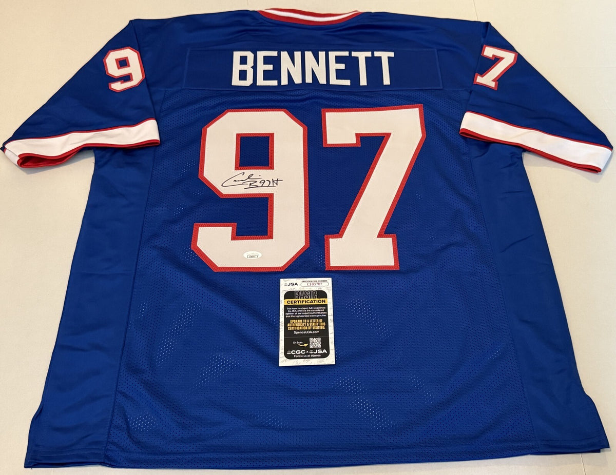 Cornelius Bennett Buffalo Bills signed Custom jersey autographed JSA