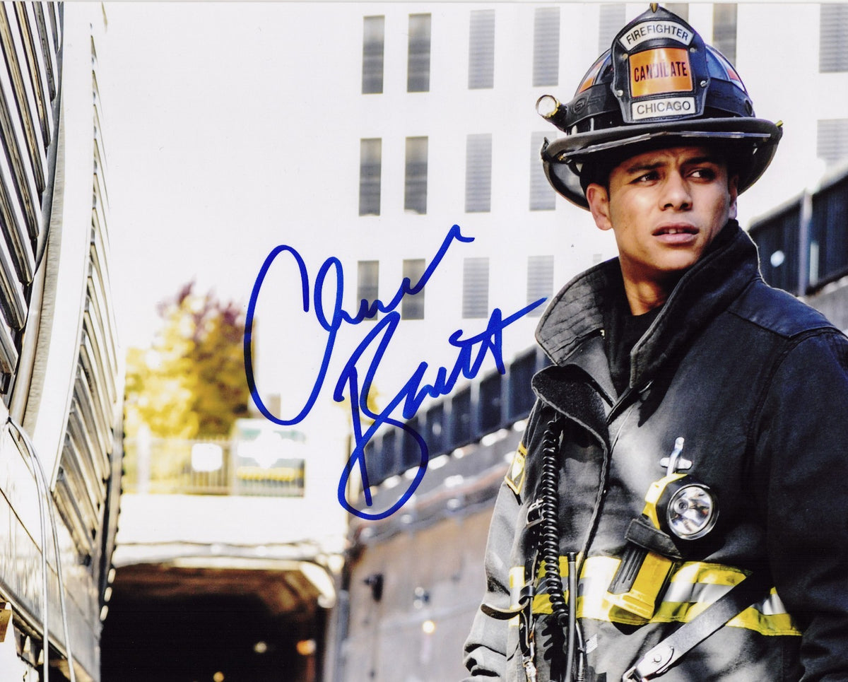 Charlie Barnett signed Chicago Fire 8x10 photo autographed Peter Mills #1A