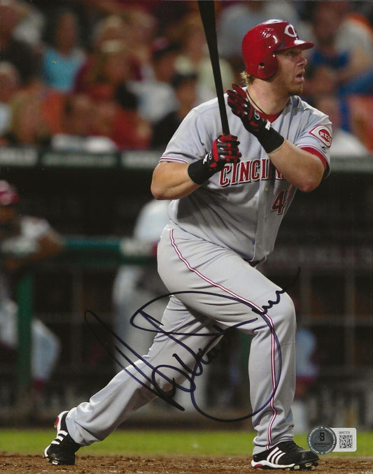 Adam Dunn signed Cincinnati Reds 8x10 photo autographed Beckett COA