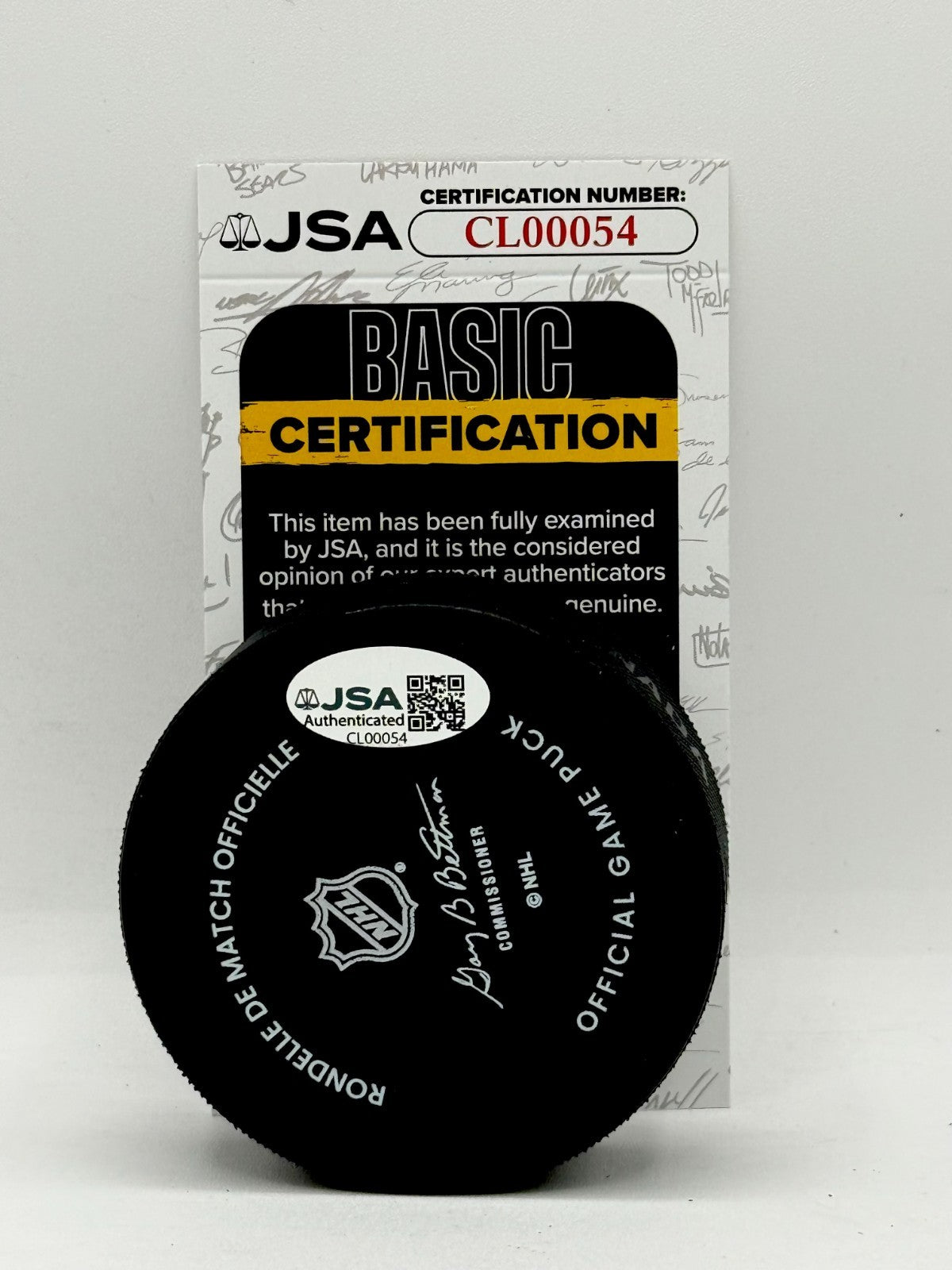 Aliaksei Protas signed Washington Capitals Official Game Puck autographed JSA