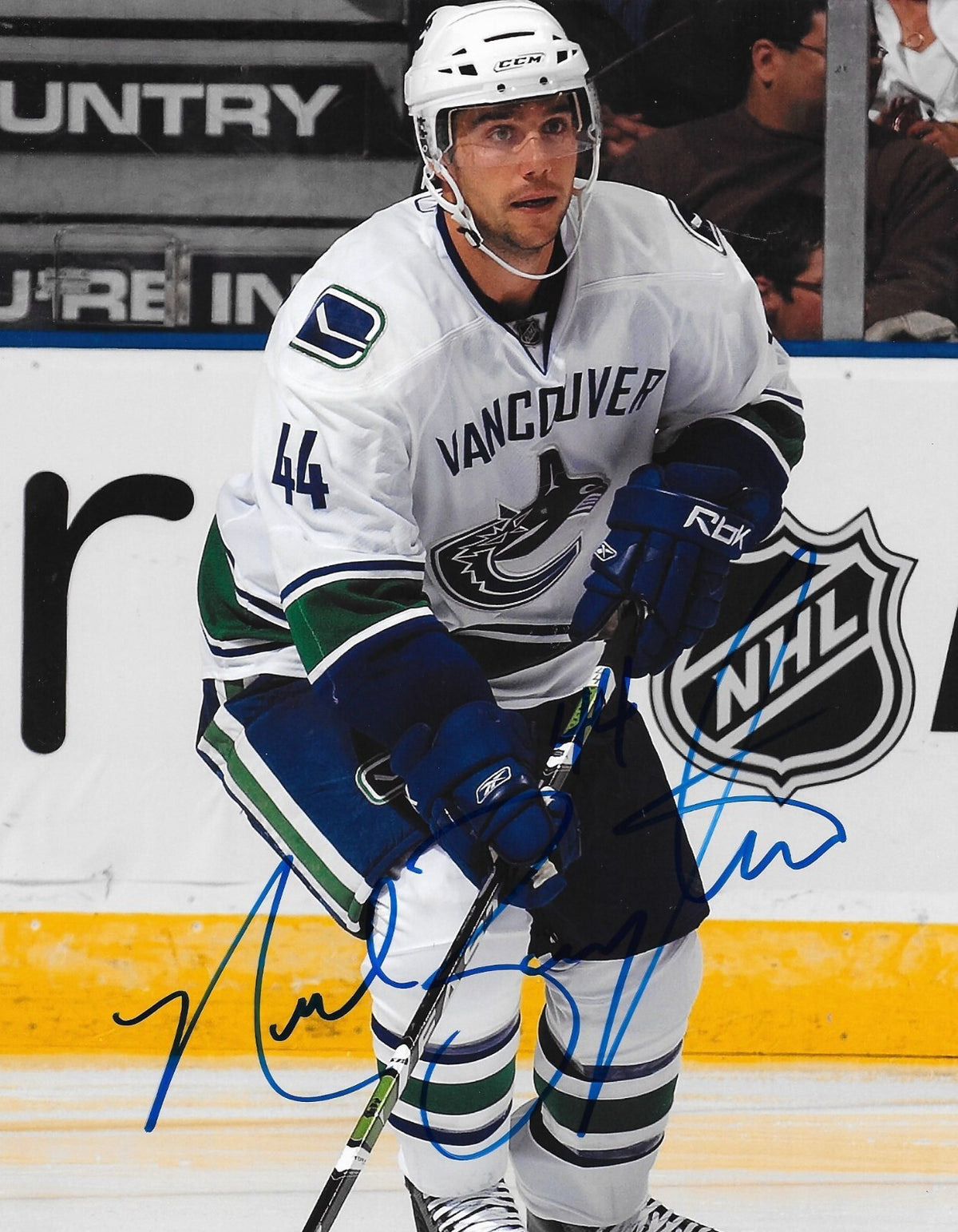 Nolan Baumgartner signed Vancouver Canucks 8x10 photo autographed 3