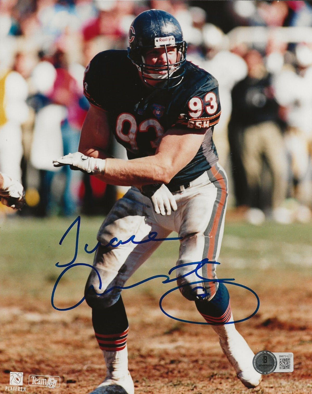 Trace Armstrong signed Chicago Bears 8x10 photo autographed Beckett COA