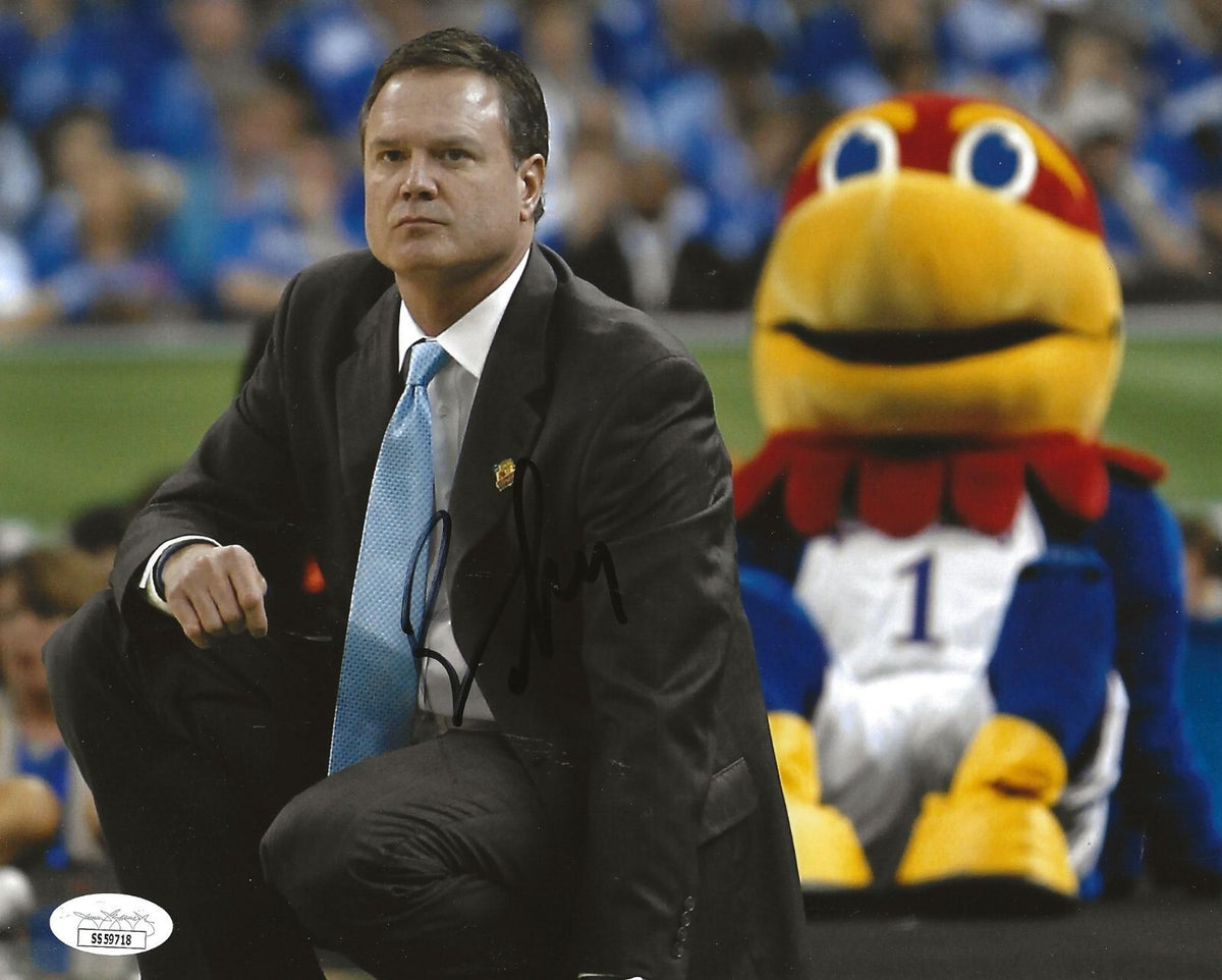 Bill Self signed Kansas Jayhawks 8x10 photo autographed 4 JSA