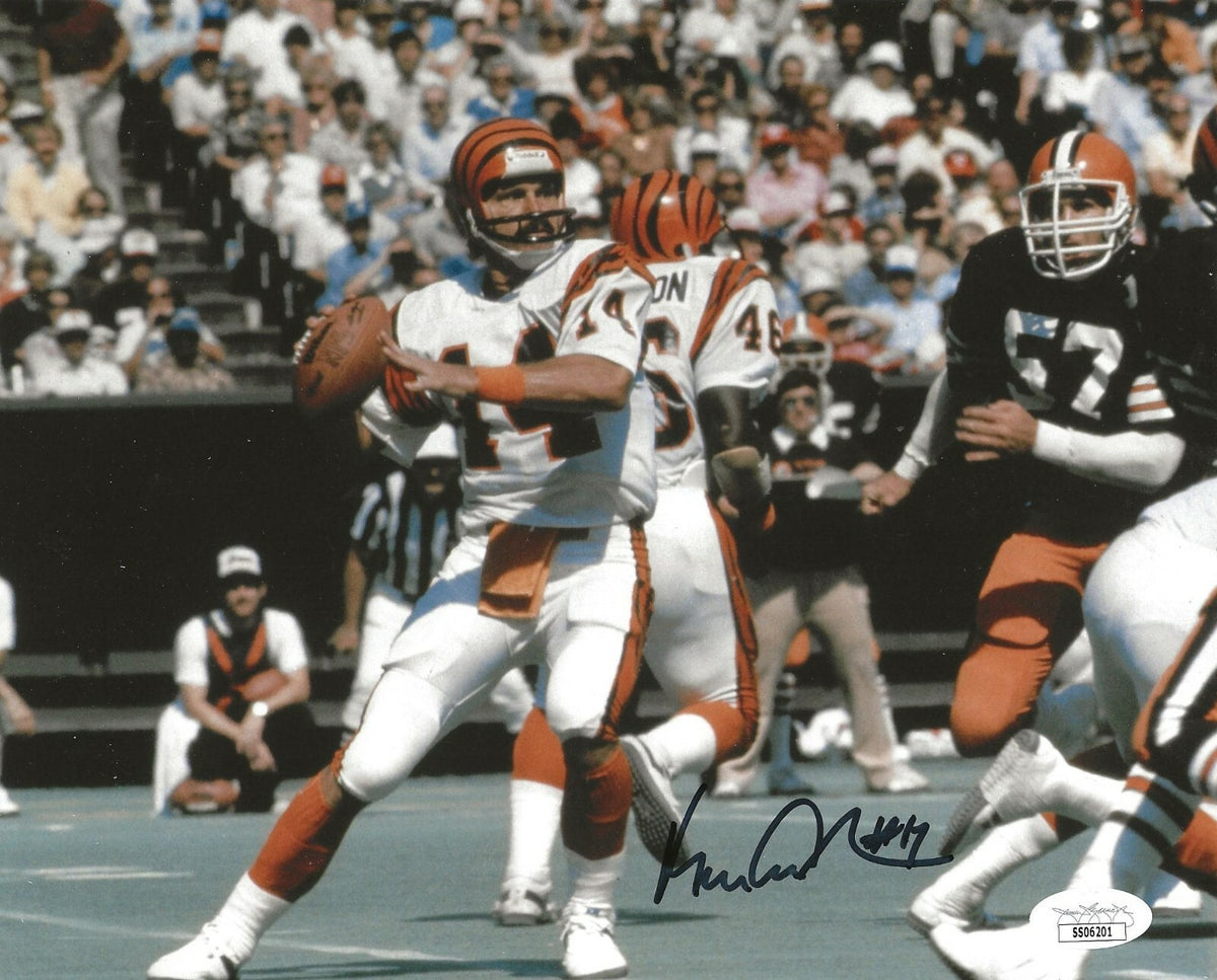 Ken Anderson signed Cincinnati Bengals 8x10 photo autographed 3 JSA
