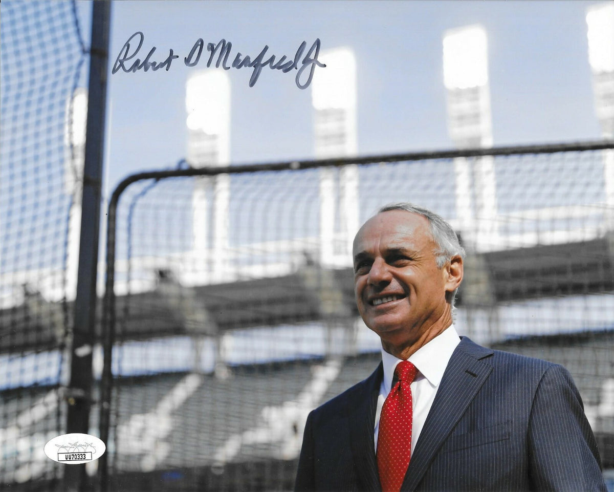 Rob Manfred MLB Commissioner signed 8x10 photo autographed JSA Certified