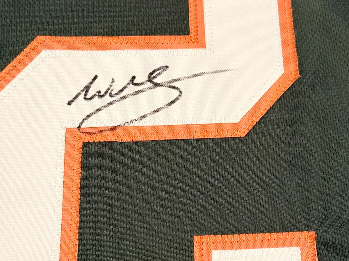 Willis McGahee Miami Hurricanes signed Custom jersey Beckett Witnessed
