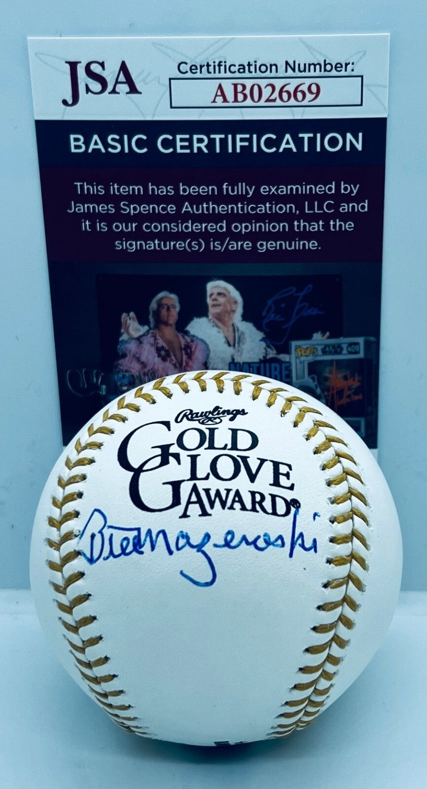 Bill Mazeroski Pirates signed Gold Glove Baseball Ball autographed JSA COA