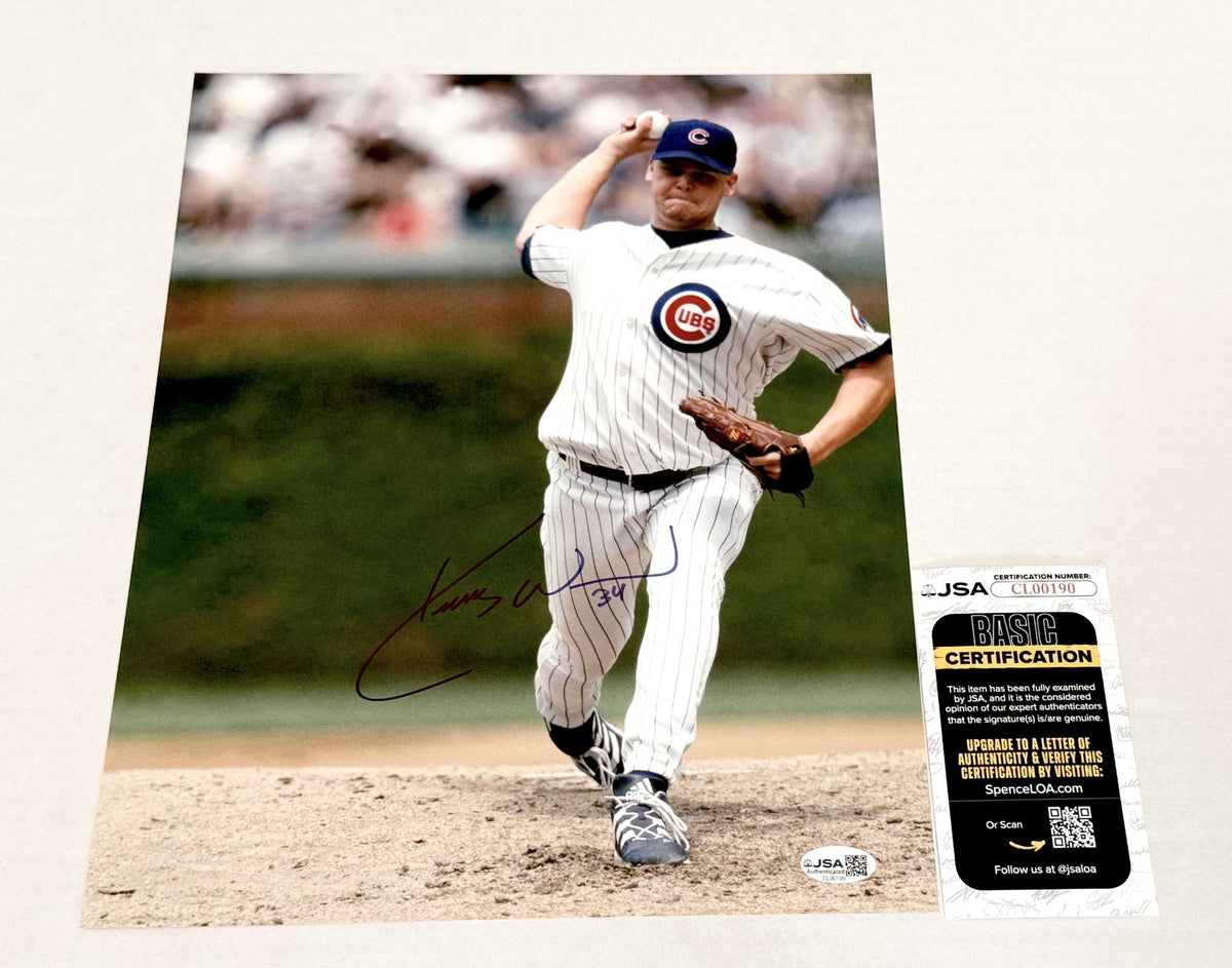 Kerry Wood signed Chicago Cubs 11x14 photo autographed #2 JSA