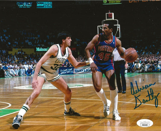 Adrian Dantley signed Detroit Pistons 8x10 photo autographed JSA