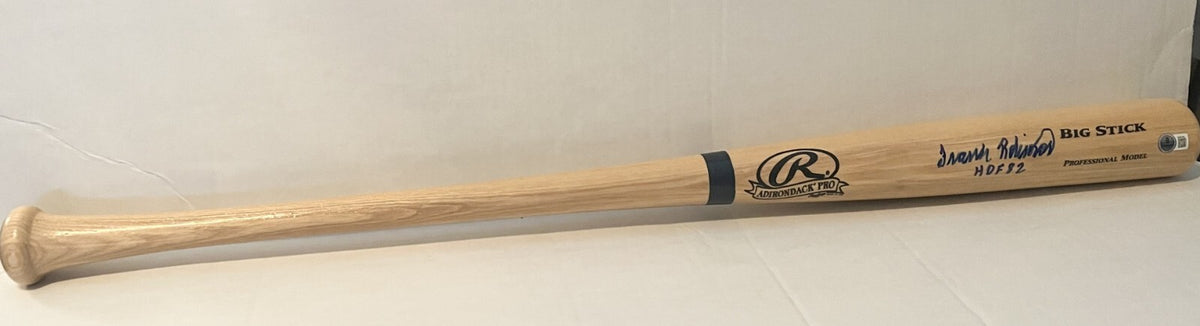 Frank Robinson Orioles Reds signed F/S Rawlings Big Stick Bat W/ HOF Beckett COA