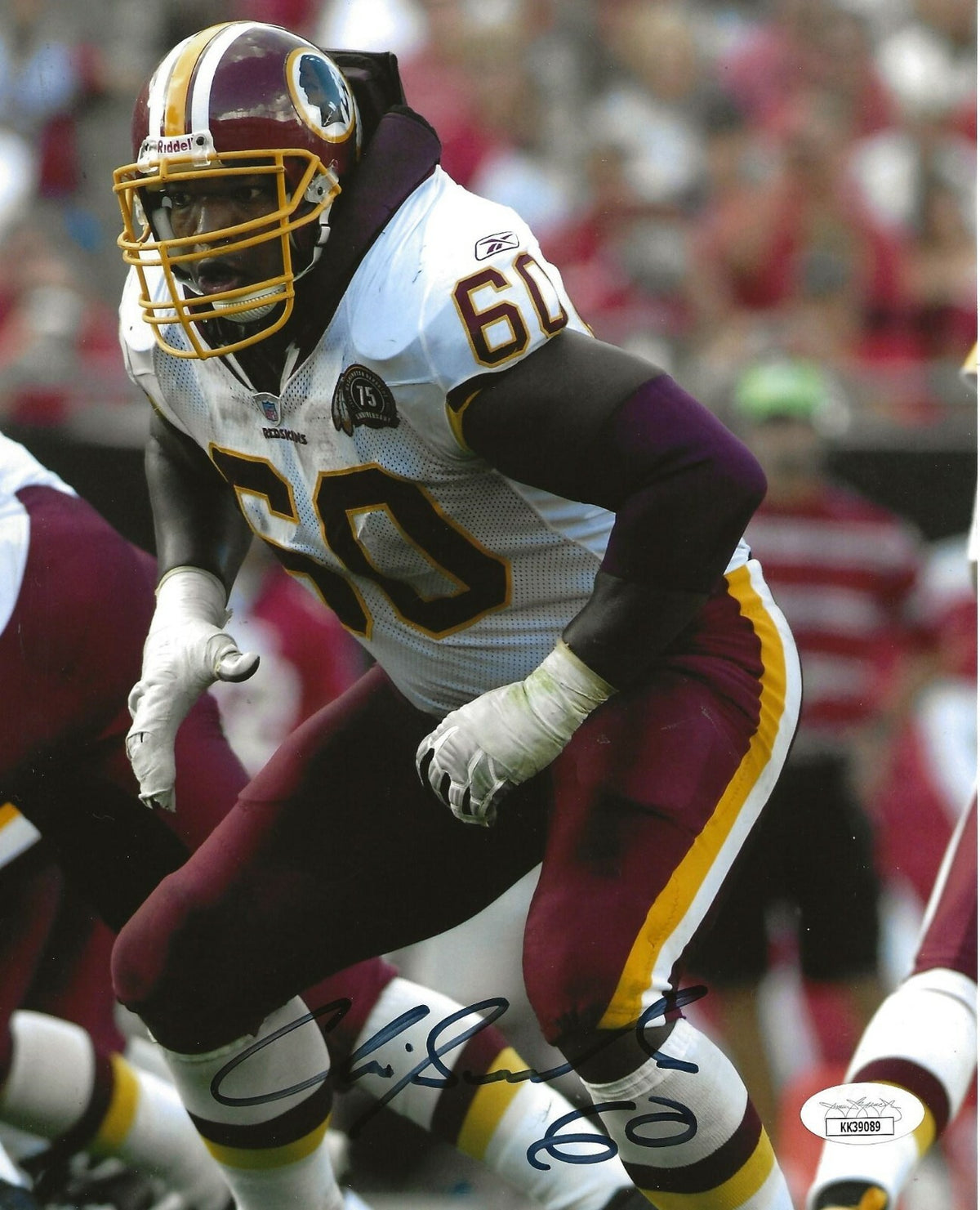 Chris Samuels signed Washington Redskins 8x10 photo autographed 3 JSA