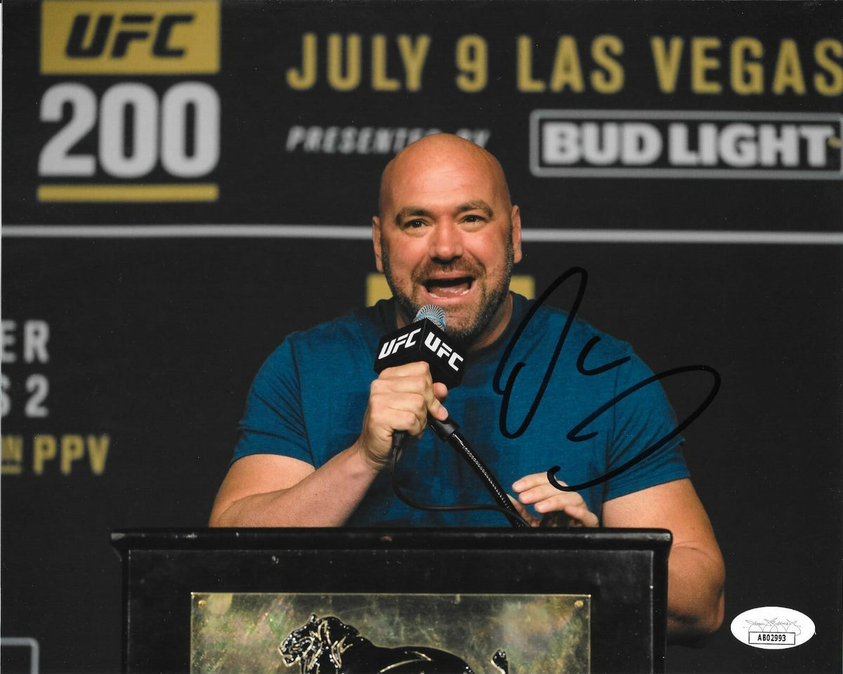 Dana White UFC President signed 8x10 photo autographed 8 JSA