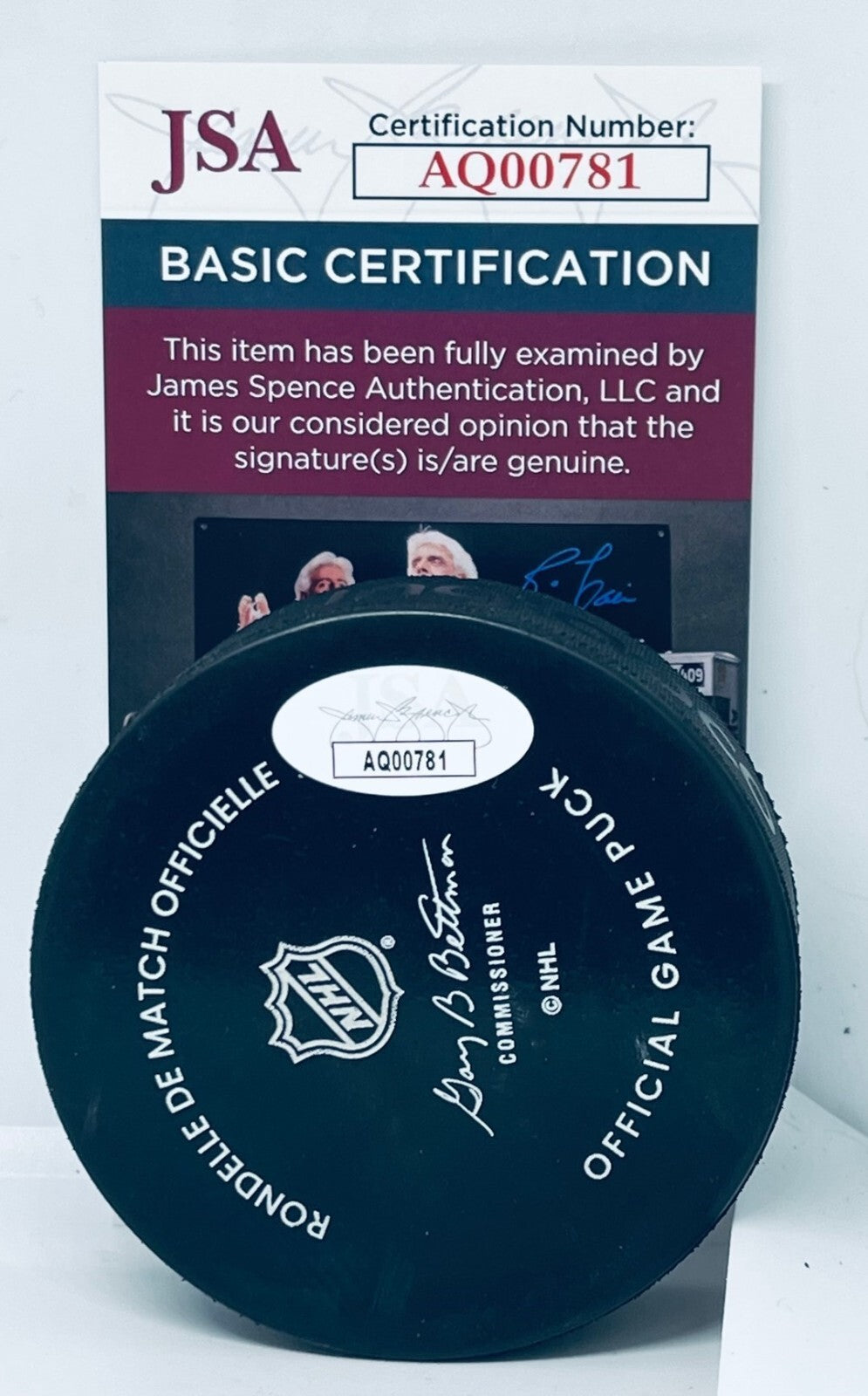 Lukas Reichel signed Chicago Blackhawks Official Game Puck autographed JSA