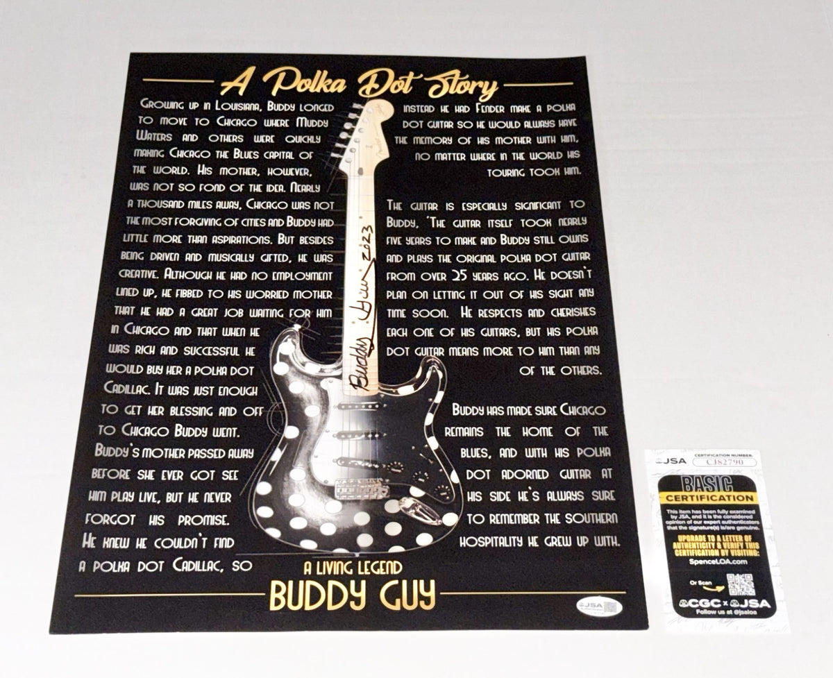 Buddy Guy Blues Legend signed 13x19 Poster autographed #5 JSA Certified