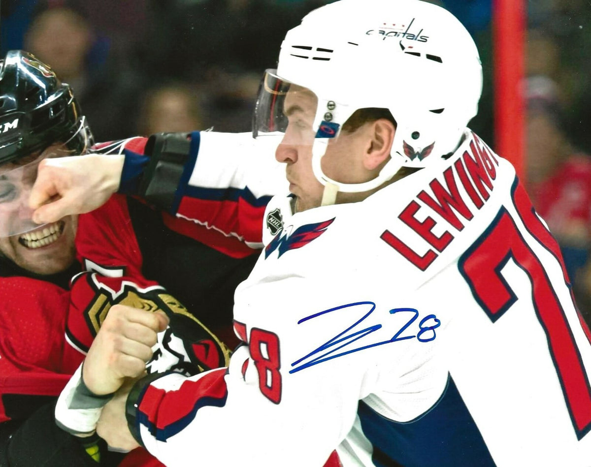 Tyler Lewington signed Washington Capitals 8x10 photo autographed Caps 