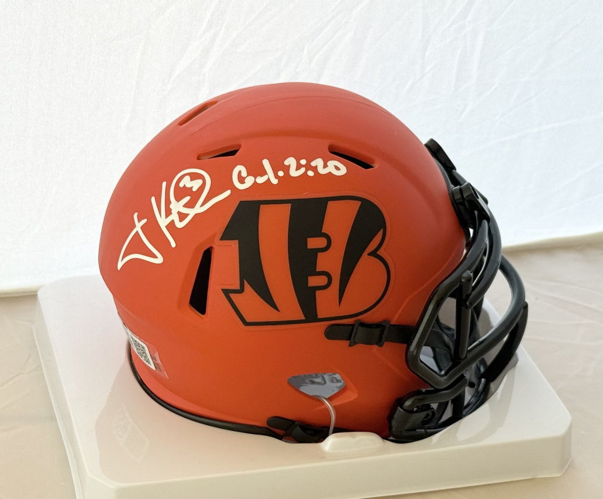 Jon Kitna signed Cincinnati Bengals Rave mini helmet autographed GT COA