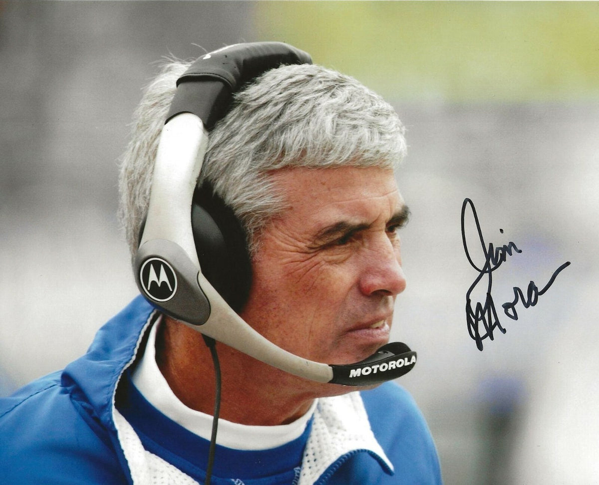 Jim Mora signed Indianapolis Colts 8x10 photo autographed 