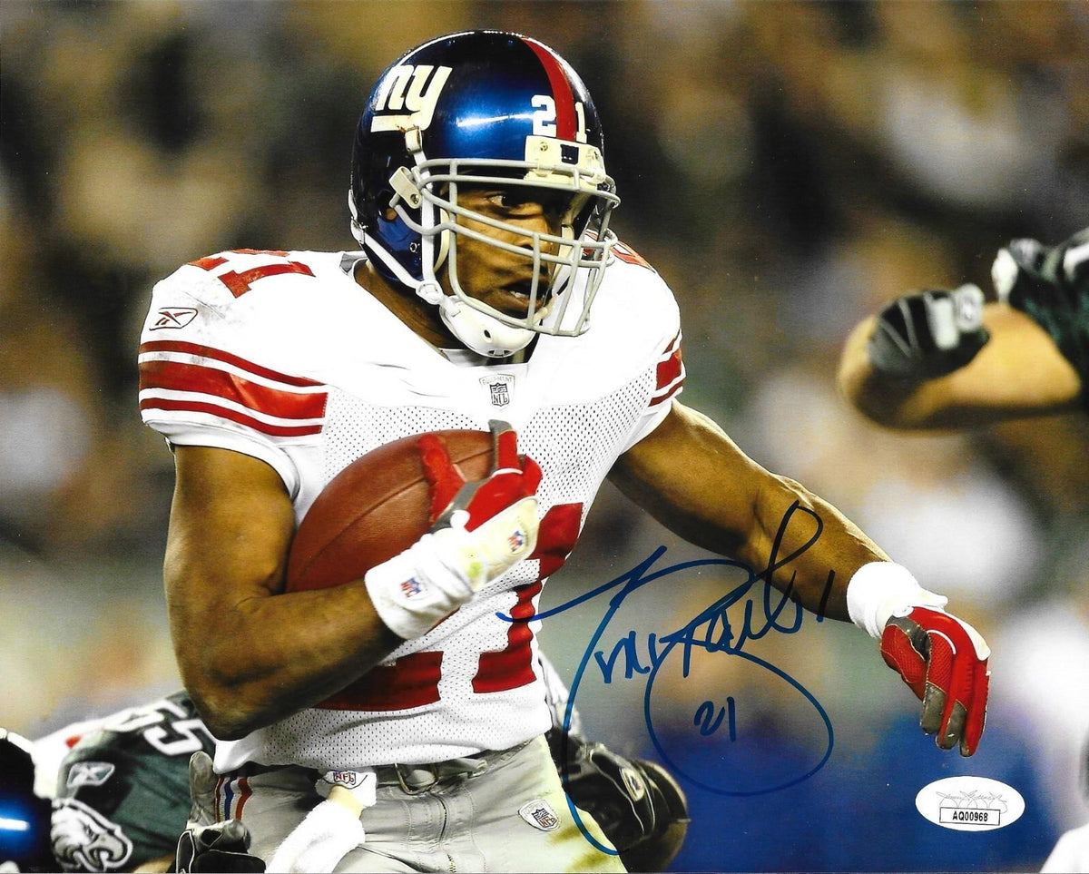 Tiki Barber signed New York Giants 8x10 photo autographed #3 JSA