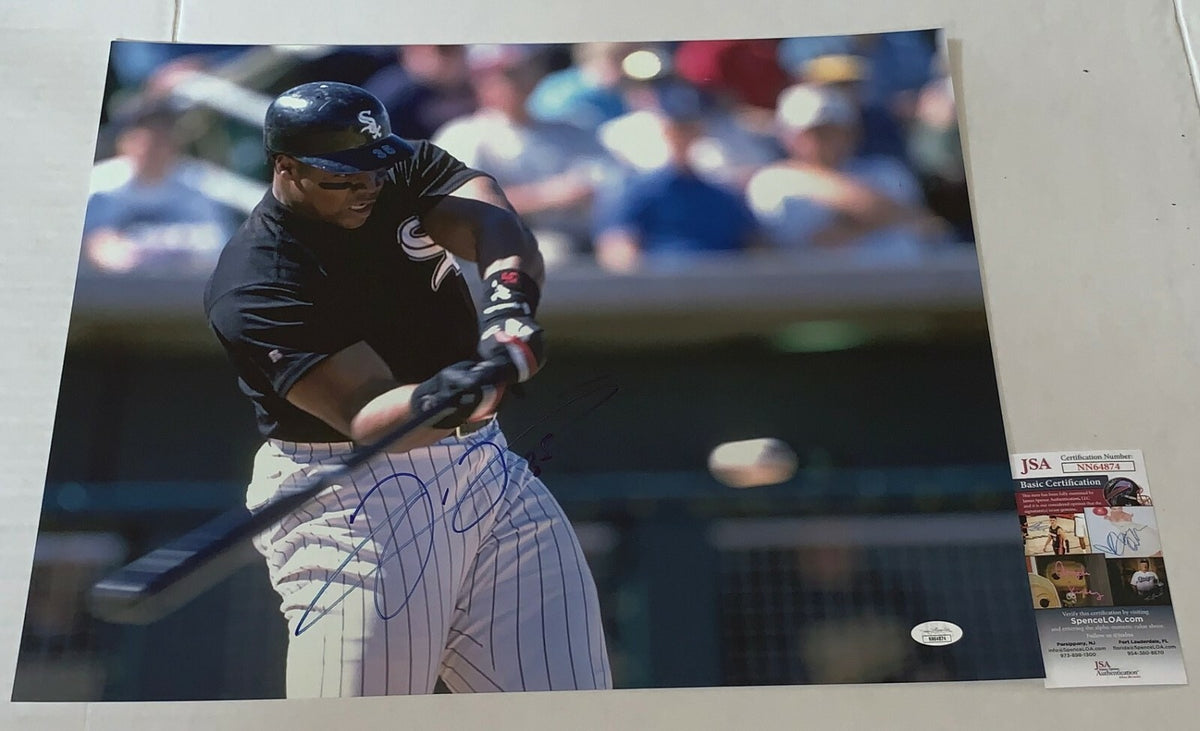 Frank Thomas signed Chicago White Sox 16x20 photo autographed JSA