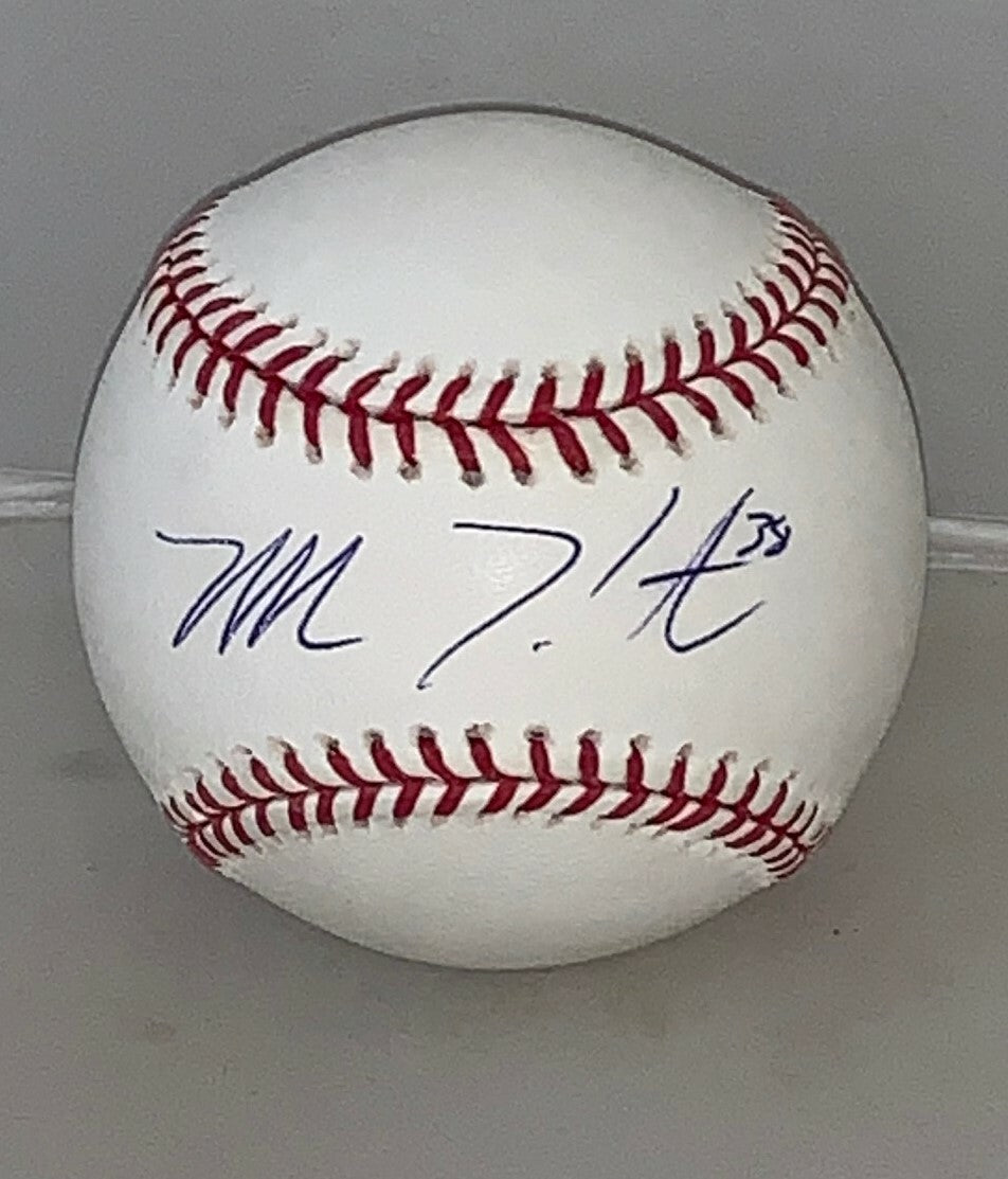 Matt Mantei Marlins Diamondbacks signed MLB Baseball Ball autographed