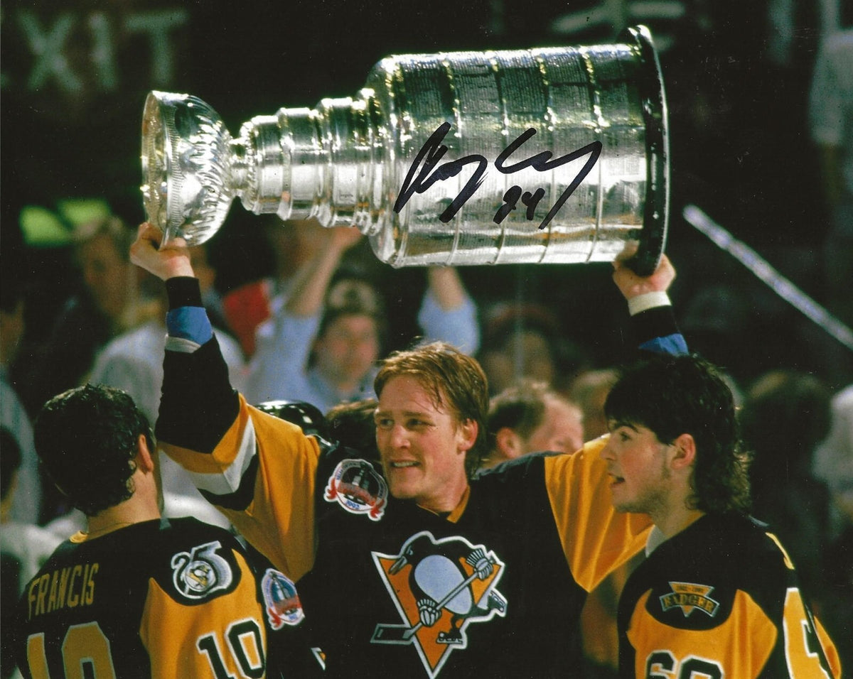 Troy Loney signed Pittsburgh Penguins Stanley Cup 8x10 photo autographed Pens 3