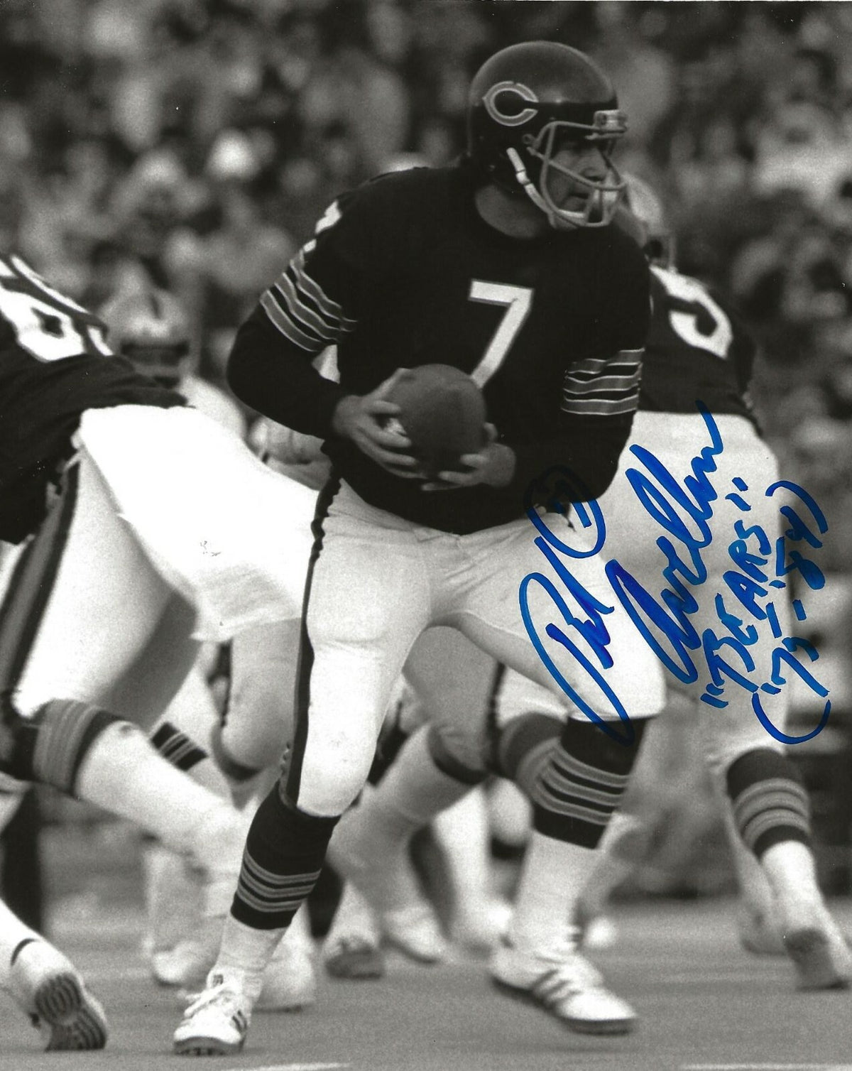 Bob Avellini signed Chicago Bears 8x10 photo autographed 4