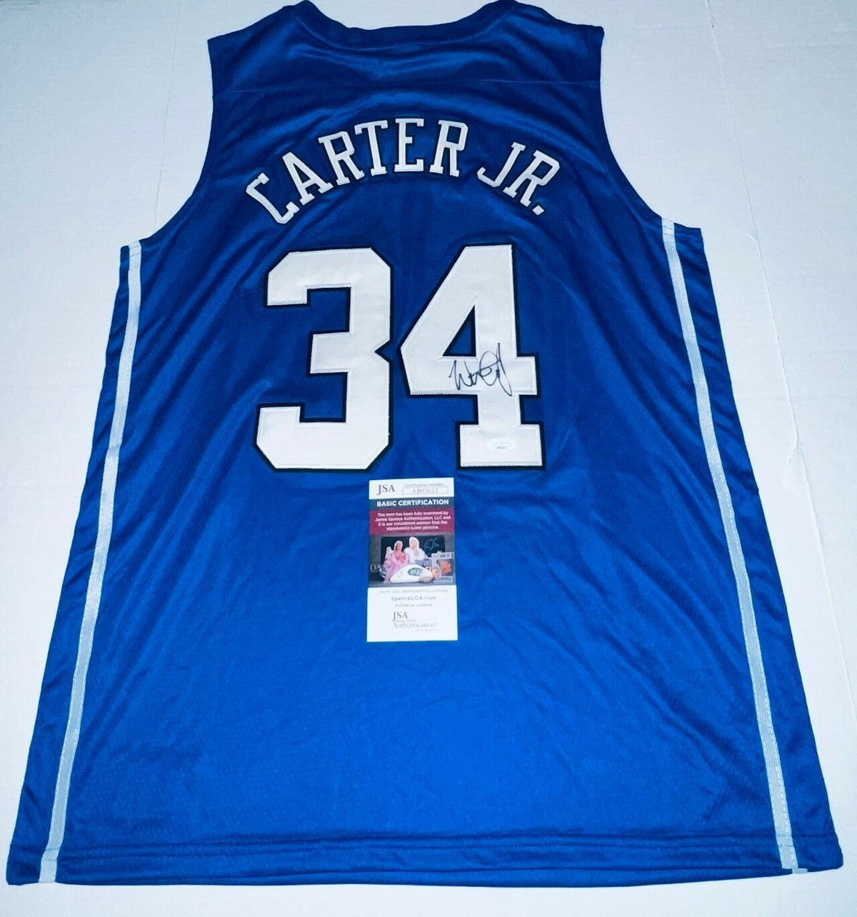 Wendell Carter Jr. Magic signed Duke Blue Devils jersey autographed 4 JSA
