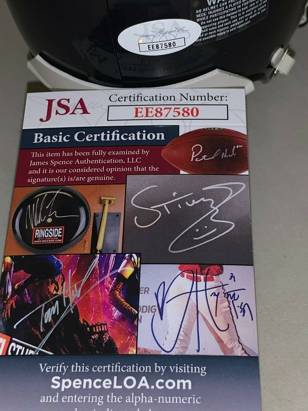 Riley Ridley signed Chicago Bears mini helmet autographed JSA