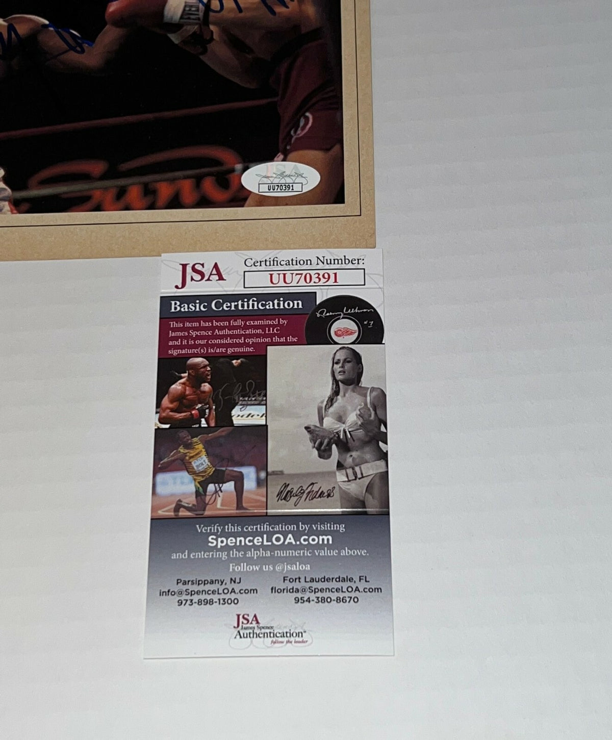 Larry Holmes & Aaron Pryor signed Boxing Magazine Page autographed JSA
