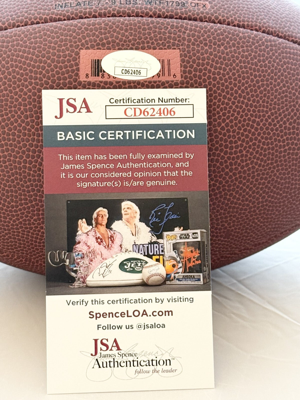 Jaylen Warren Pittsburgh Steelers signed NFL Football autographed JSA