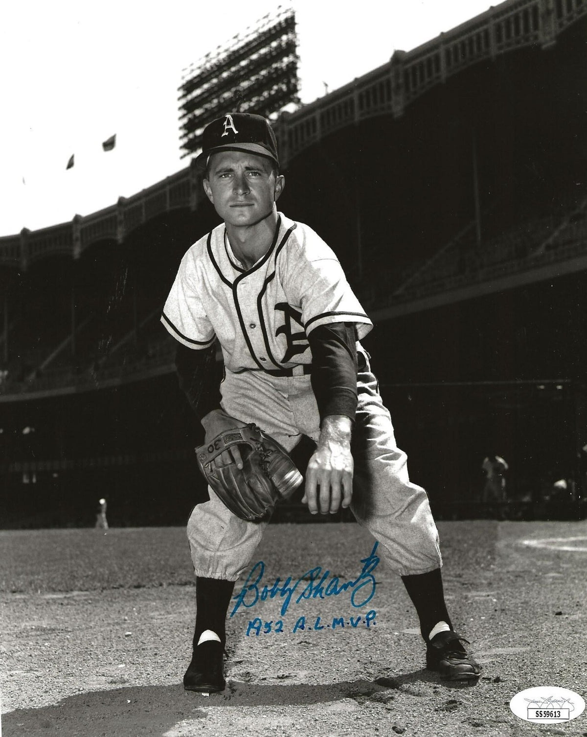 Bobby Shantz signed Philadelphia Athletics A's 8x10 photo W/ Inscription 2 JSA