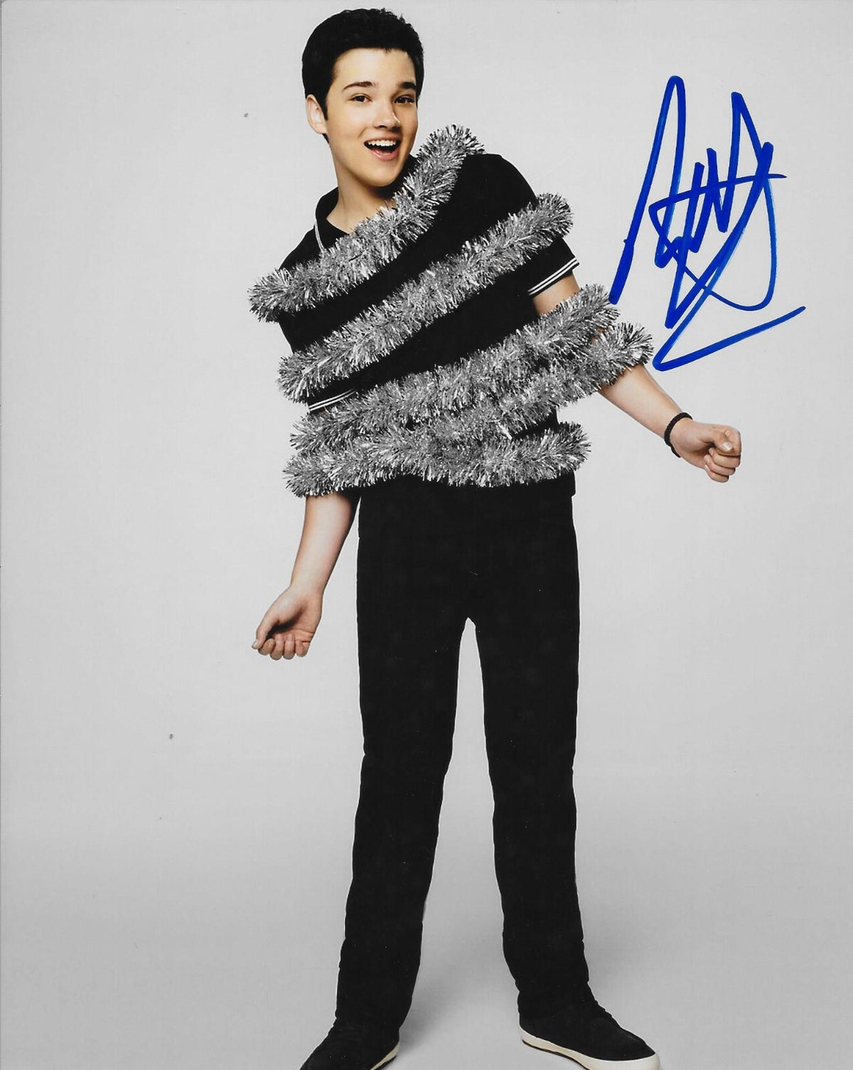 Nathan Kress signed iCarly 8x10 photo autographed Freddie Benson