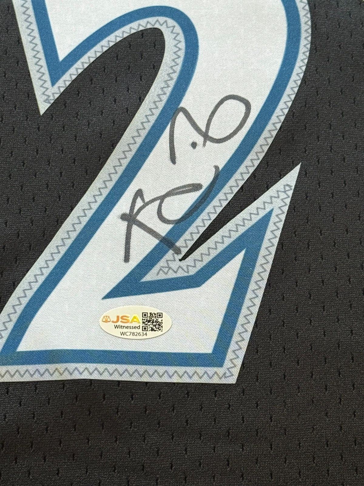 Kevin Garnett signed Minnesota Timberwolves jersey autographed JSA Witnessed