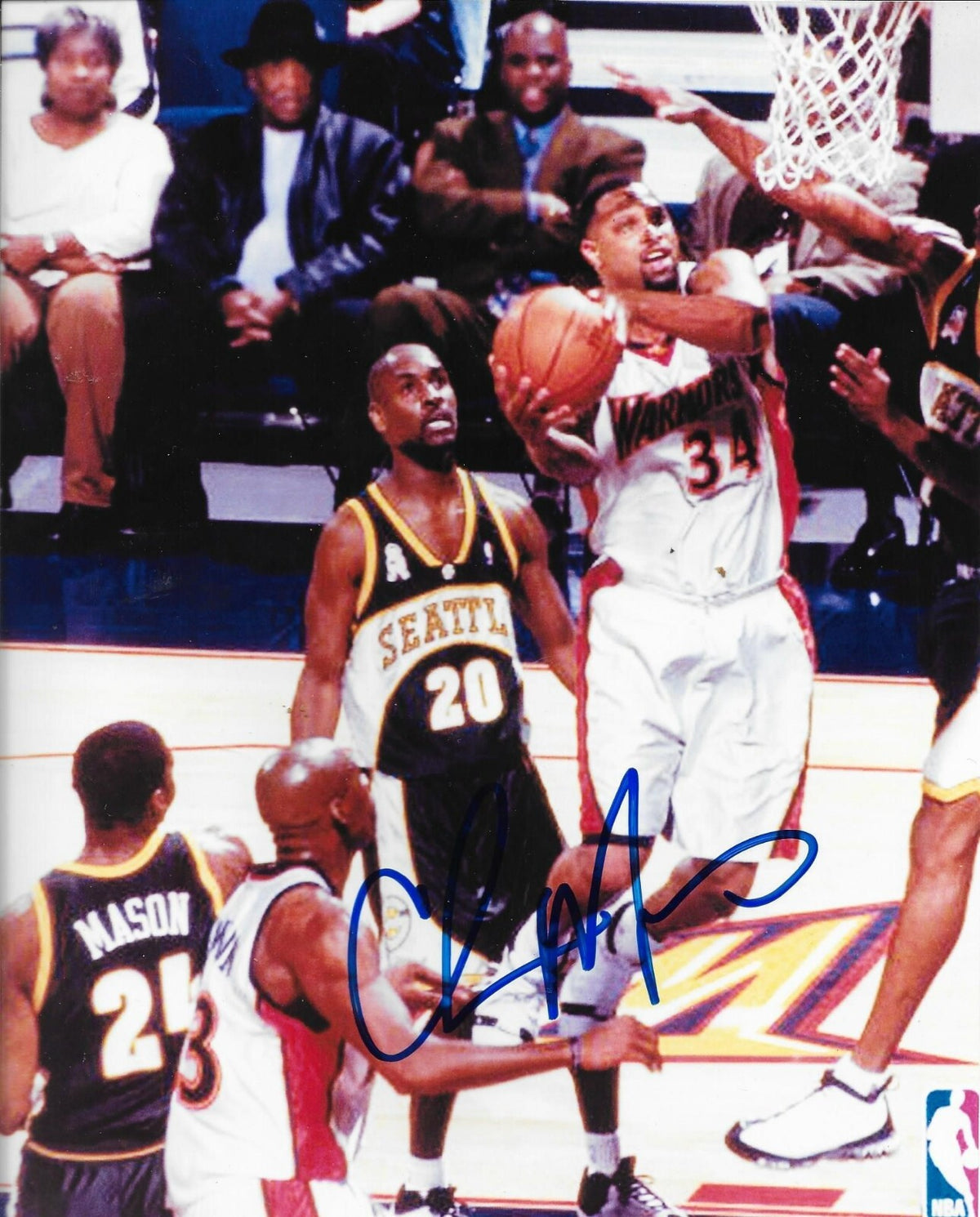 Chris Mills signed Golden State Warriors 8x10 photo autographed
