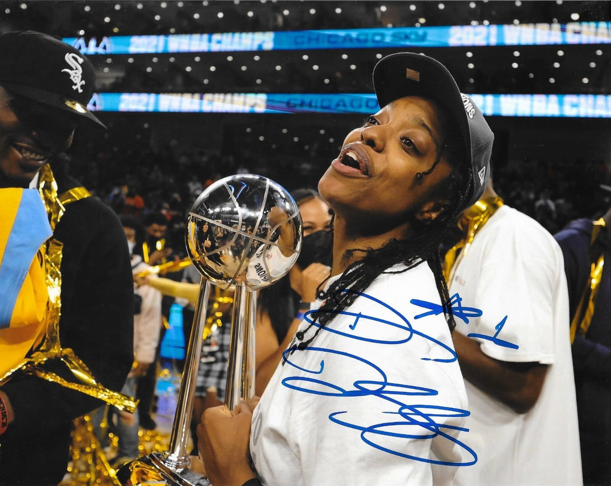 Diamond DeShields signed Chicago Sky WNBA Championship 8x10 photo autographed