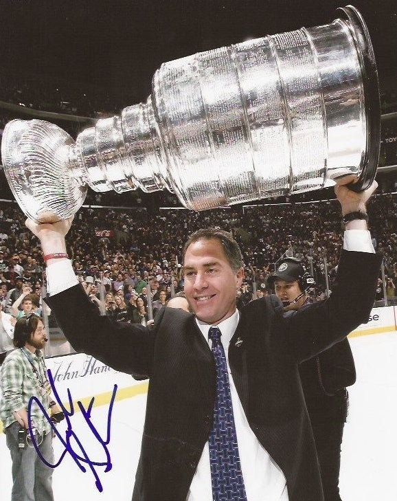 John Stevens signed Los Angeles Kings Stanley Cup 8x10 photo autographed B