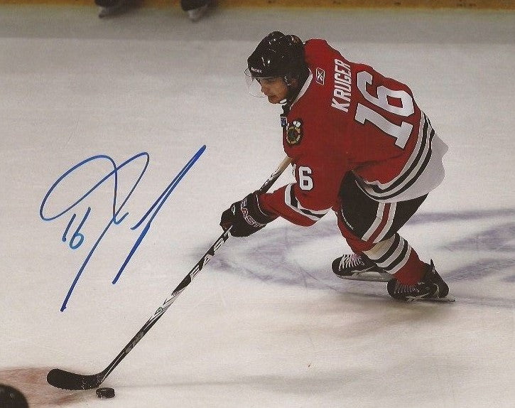 Marcus Kruger signed Chicago Blackhawks 8x10 photo autographed Hawks 6