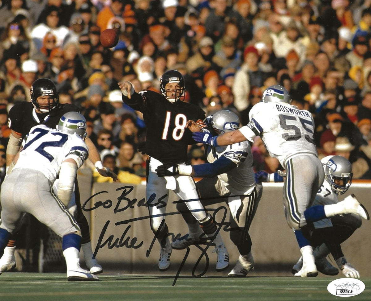 Mike Tomczak signed Chicago Bears 8x10 photo autographed 3 JSA