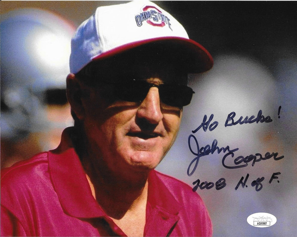 John Cooper signed Ohio State Buckeyes 8x10 photo autographed #1 JSA
