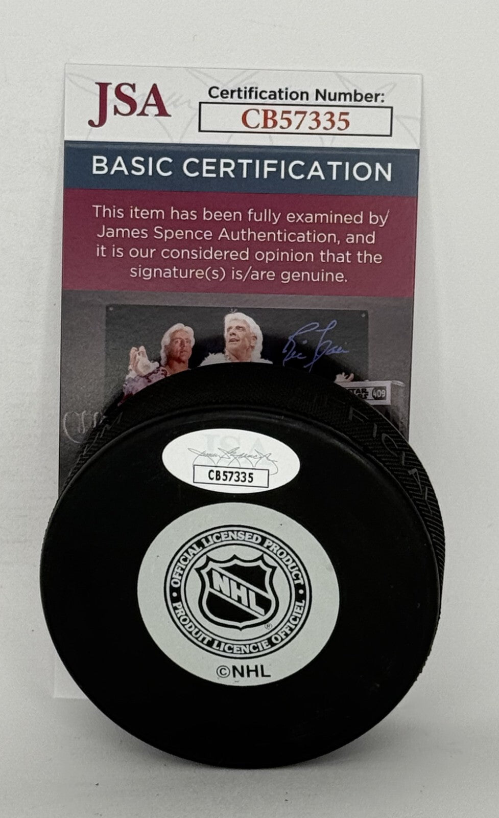 Pat Verbeek signed Dallas Stars Logo Puck autographed JSA