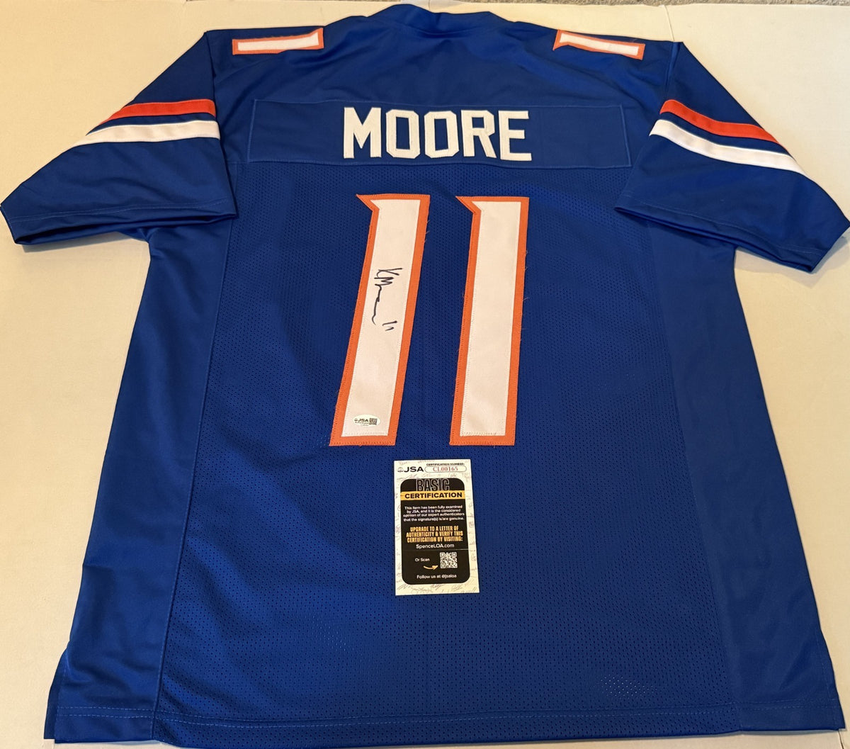 Kellen Moore Boise State Broncos signed Custom jersey autographed #1 JSA