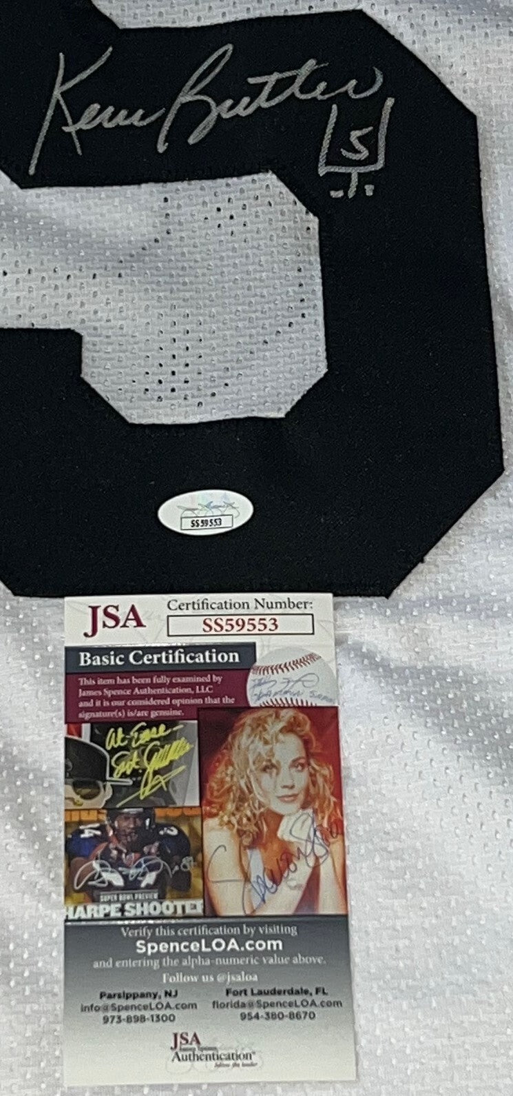 Kevin Butler Georgia Bulldogs signed White Custom jersey autographed Bears JSA