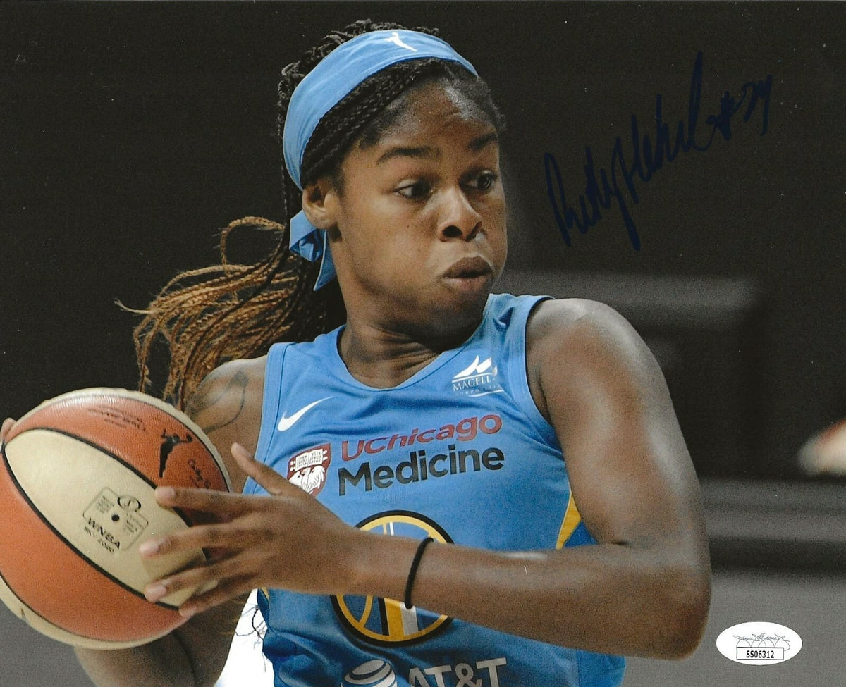 Ruthy Hebard Oregon signed Chicago Sky 8x10 photo autographed 2 JSA