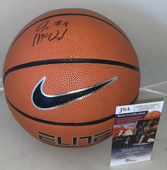 Aari McDonald Arizona Wildcats signed Nike Elite Basketball Ball ATL Dream JSA
